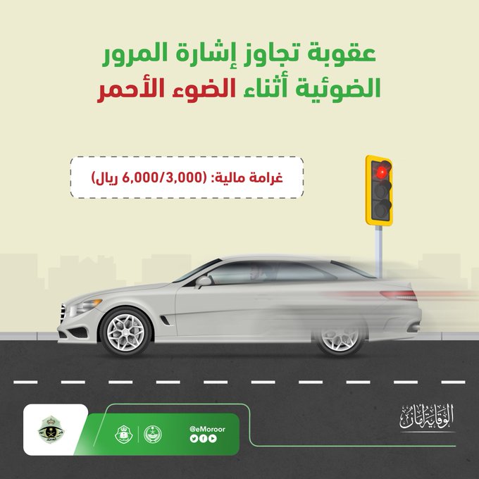 شبكة السيارات الصينية – نصائح وإرشادات المرور السعودي – حماية لك, تقيد بالمسافة الآمنة عند القيادة