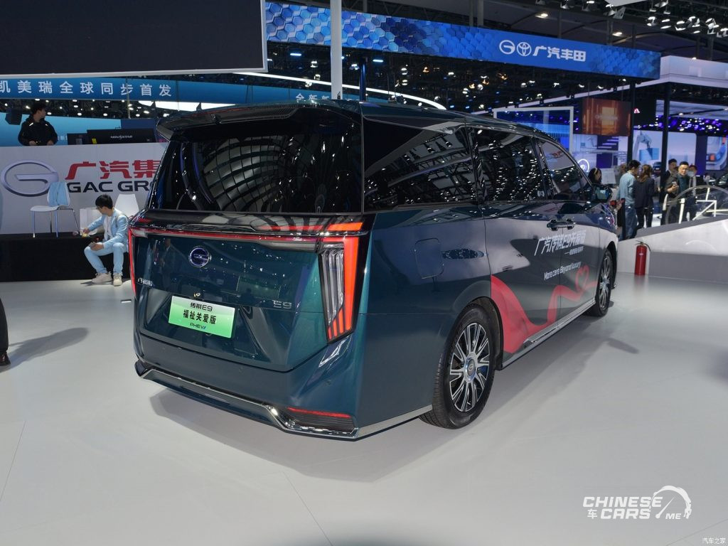 شبكة السيارات الصينية – إطلاق سيارة GAC Trumpchi E9 الـ MPV العائلية الكهربائية الهجينة بمدى سير يزيد عن 1,000 كم
