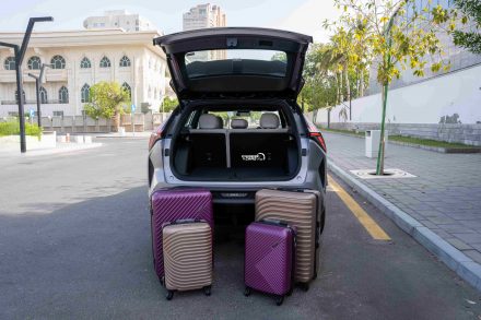 شنطة جيلي سيتي راي 571 لتر, لكم تتسع من عدد الحقائب؟