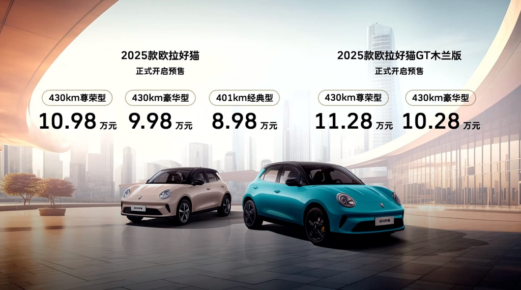 سعر ومواصفات أورا Ora Good Cat 2025 الجديدة في الصين – تصميم محدث، تقنيات ذكية، وسعر أقل من السابق 1 سعر ومواصفات أورا Ora Good Cat 2025 الجديدة في الصين – تصميم محدث، تقنيات ذكية، وسعر أقل من السابق