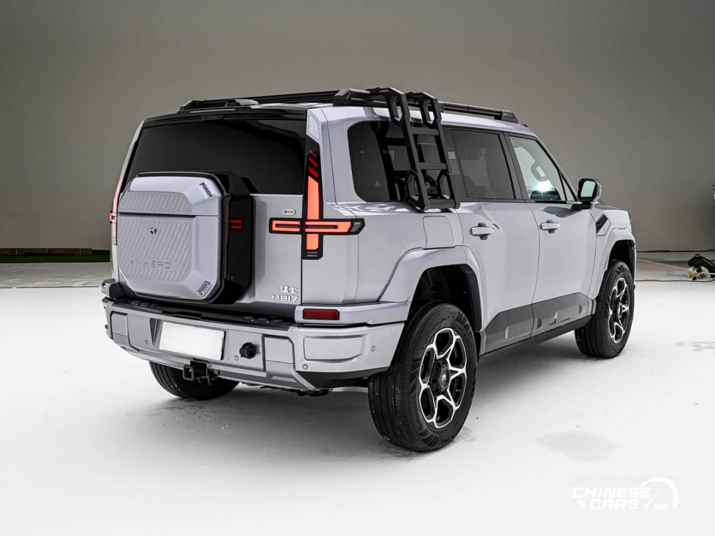 شبكة السيارات الصينية – إطلاق منغشي M817 من دونغ فينغ: SUV هجينة PHEV للطرق الوعرة بهيكل شاصي منفصل وتقنيات هواوي الذكية