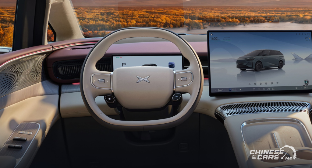 شبكة السيارات الصينية – Xpeng X9 REEV الجديدة: فخامة الـMPV الذكية بمدى 1602 كم وتقنية شحن فائق 5C.