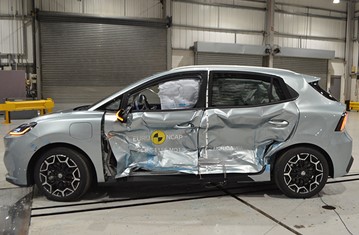 MG4 EV URBAN 2025 تحقق تقييم 5 نجوم في اختبارات السلامة الأوروبية Euro NCAP