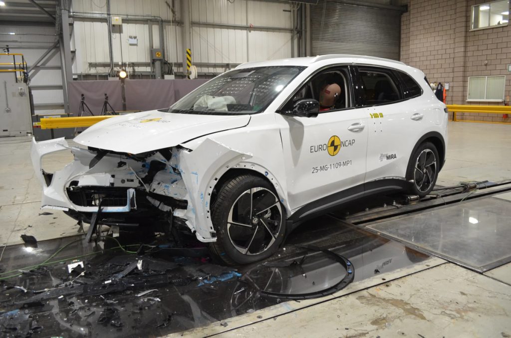 شبكة السيارات الصينية &ndash; MGS5 EV تحصل على 5 نجوم في اختبارات السلامة الأوروبية Euro NCAP