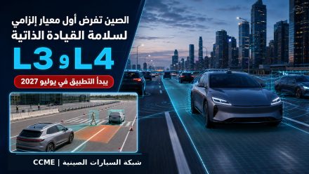 الصين تفرض أول معيار إلزامي لسلامة القيادة الذاتية L3 وL4 بدءًا من يوليو 2027
