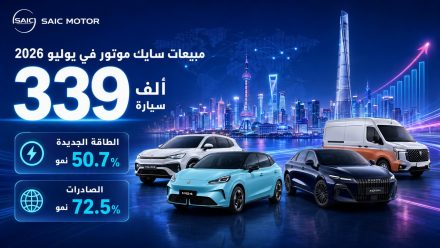 مبيعات سايك موتور في يوليو 2026 تبلغ 339 ألف سيارة.. الطاقة الجديدة تقفز 50.7% والصادرات ترتفع 72.5%